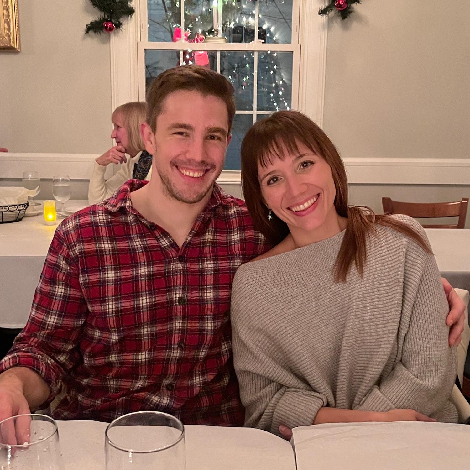 Our very first photo together in early December 2023.