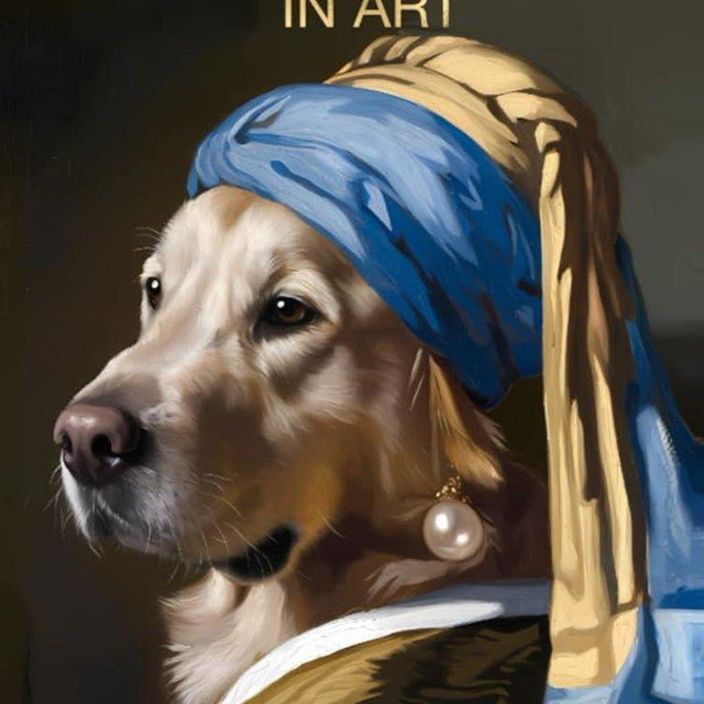 Golden Retrievers in Art: Portraits inspired by iconic masterpieces