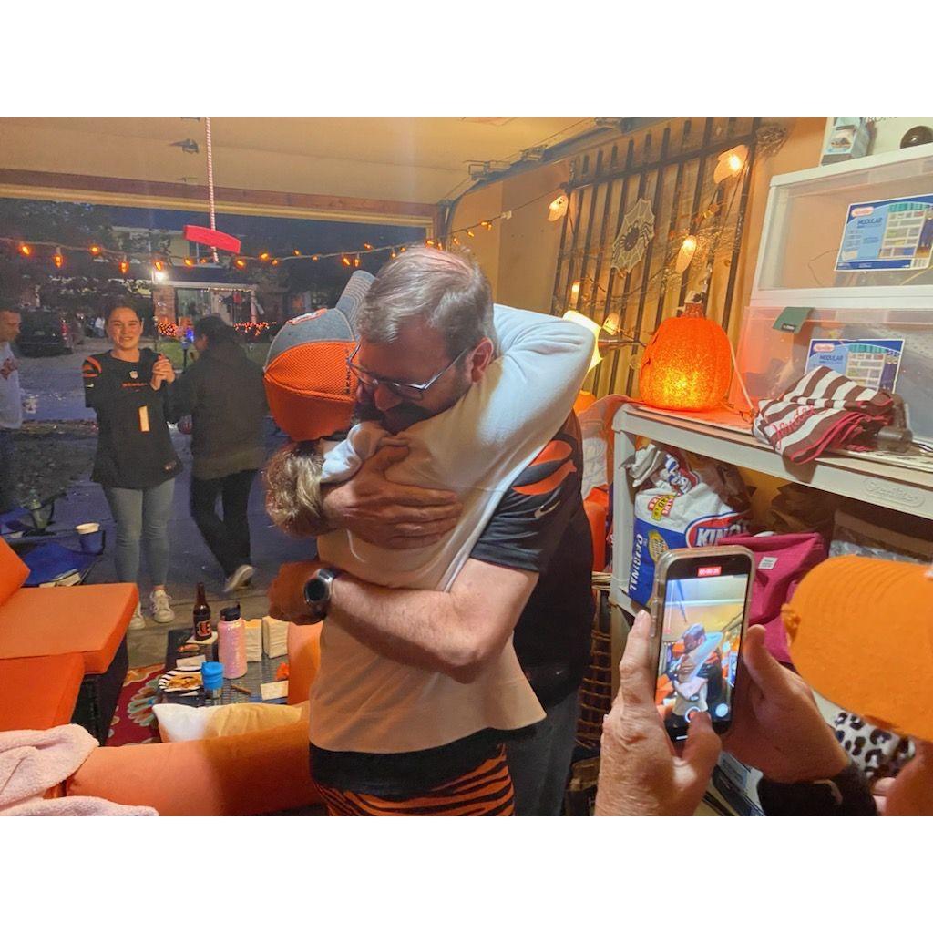 Hug after the proposal Halloween 2022