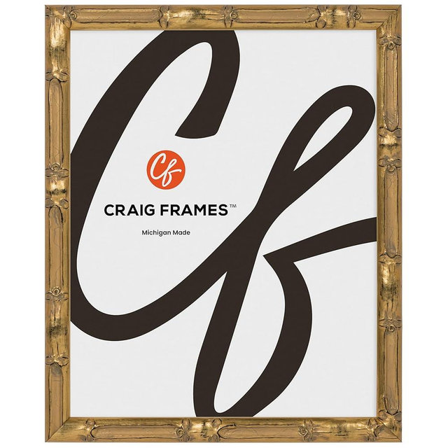 Craig Frames Vintage Champagne Gold Bamboo Composite Picture Frame, 24 x 30 Inch