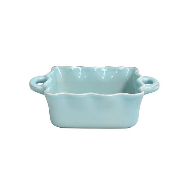 Casafina Stoneware Ceramic Dish Cook & Host Collection Square Baker Casserole, (Blue) L7"xW6.5"