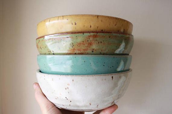Bowl - Made to Order Bowls - Cereal Bowls - Salad Bowls - Ceramics & Pottery - Dinnerware - Handmade Bowls - KJ Pottery