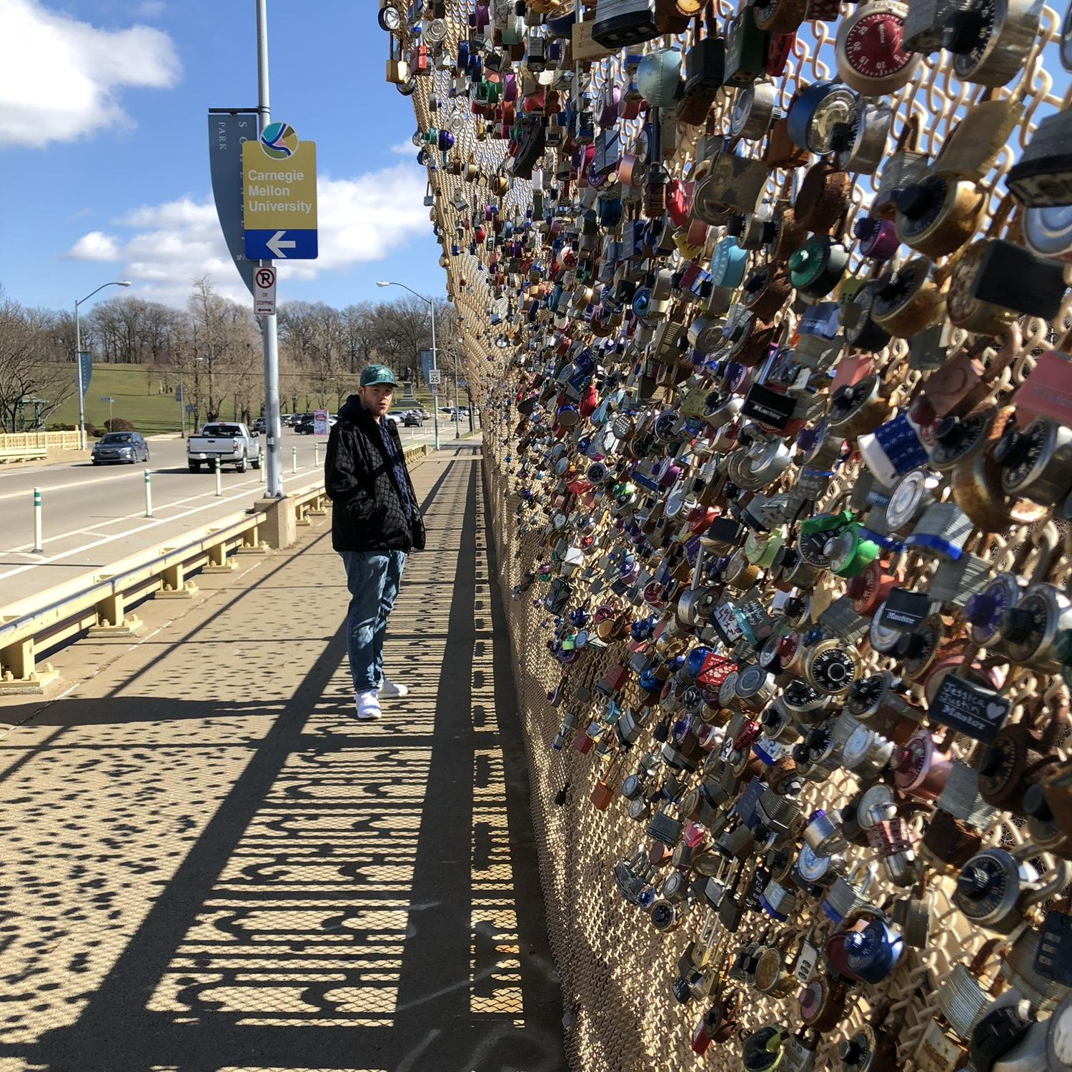 Putting a lock on love lock bridge 2019