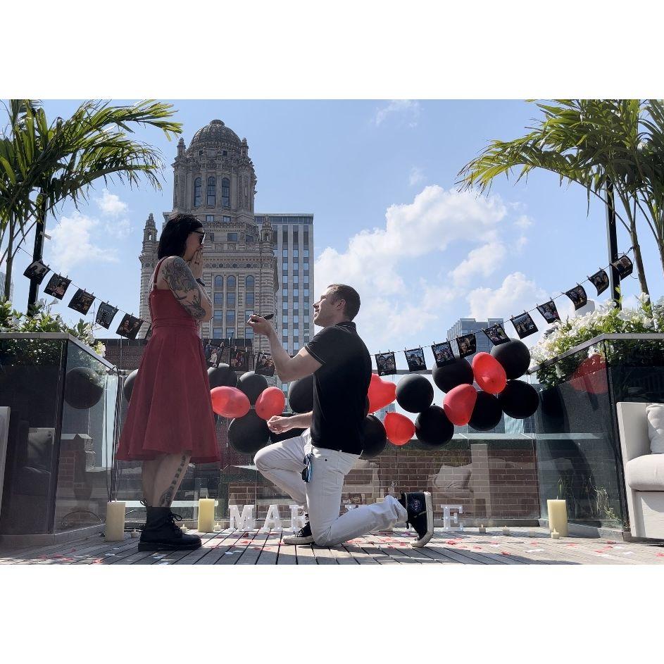 Alex's proposal came as a complete surprise