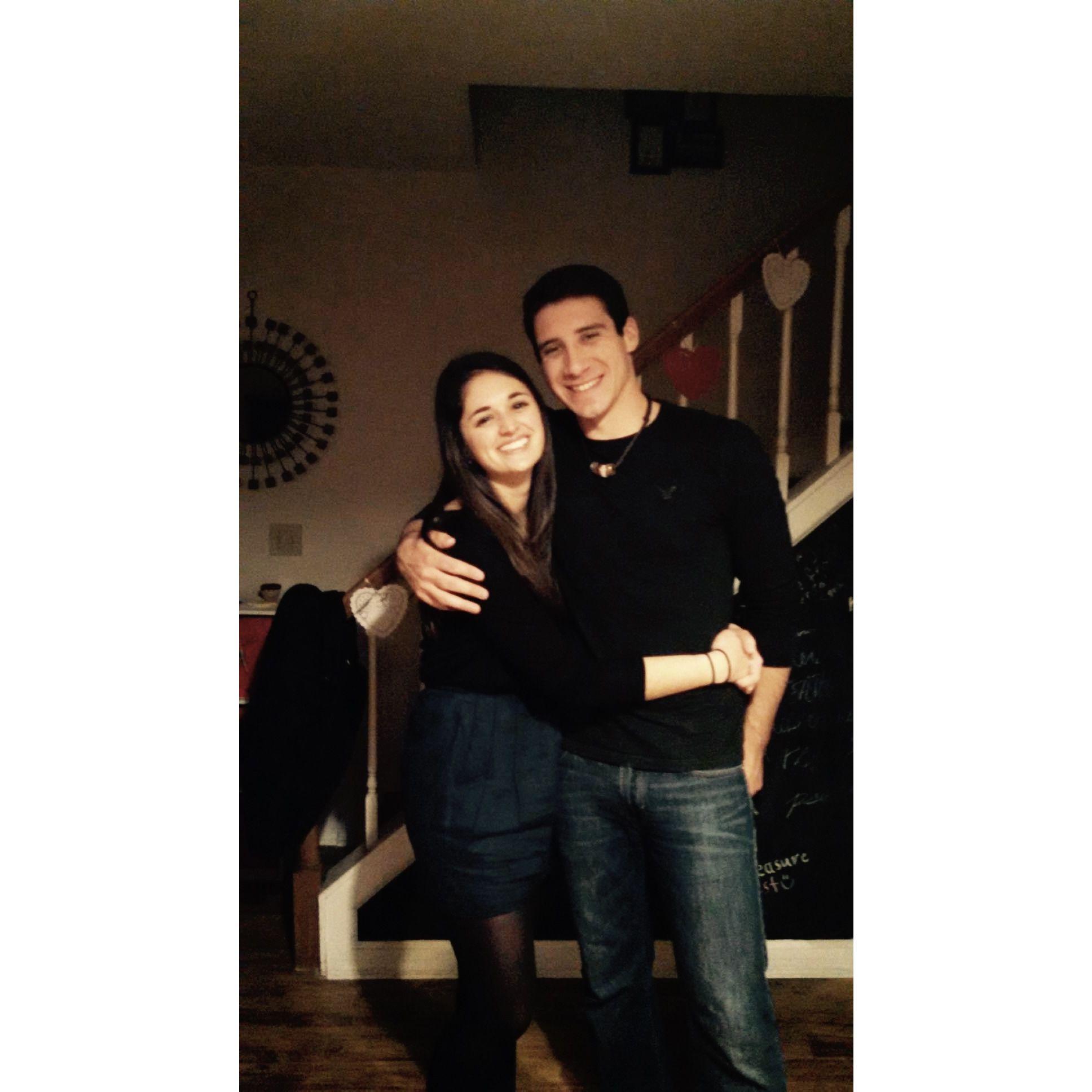 Our first Valentine's Day together.