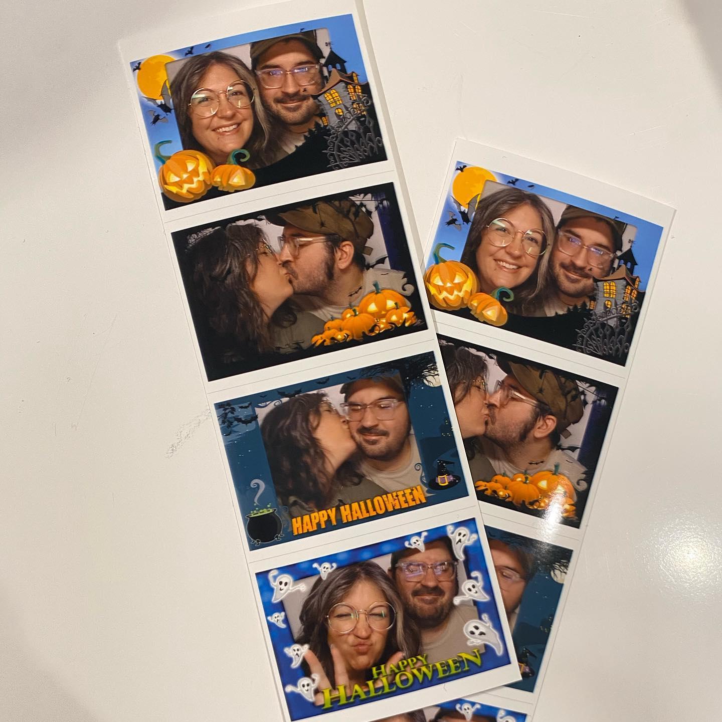 spooky photobooth shots from Matt's 33rd birthday celebration