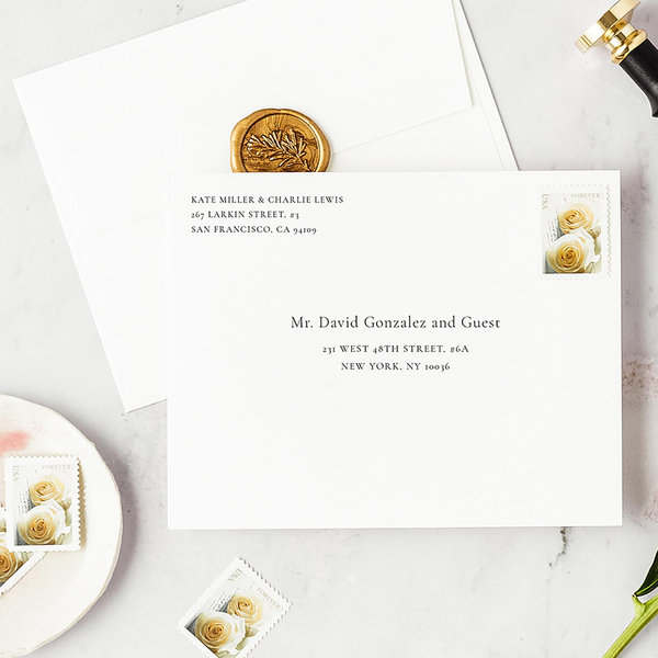 Blake Frame Letterpress | Black | Zola Save The Dates