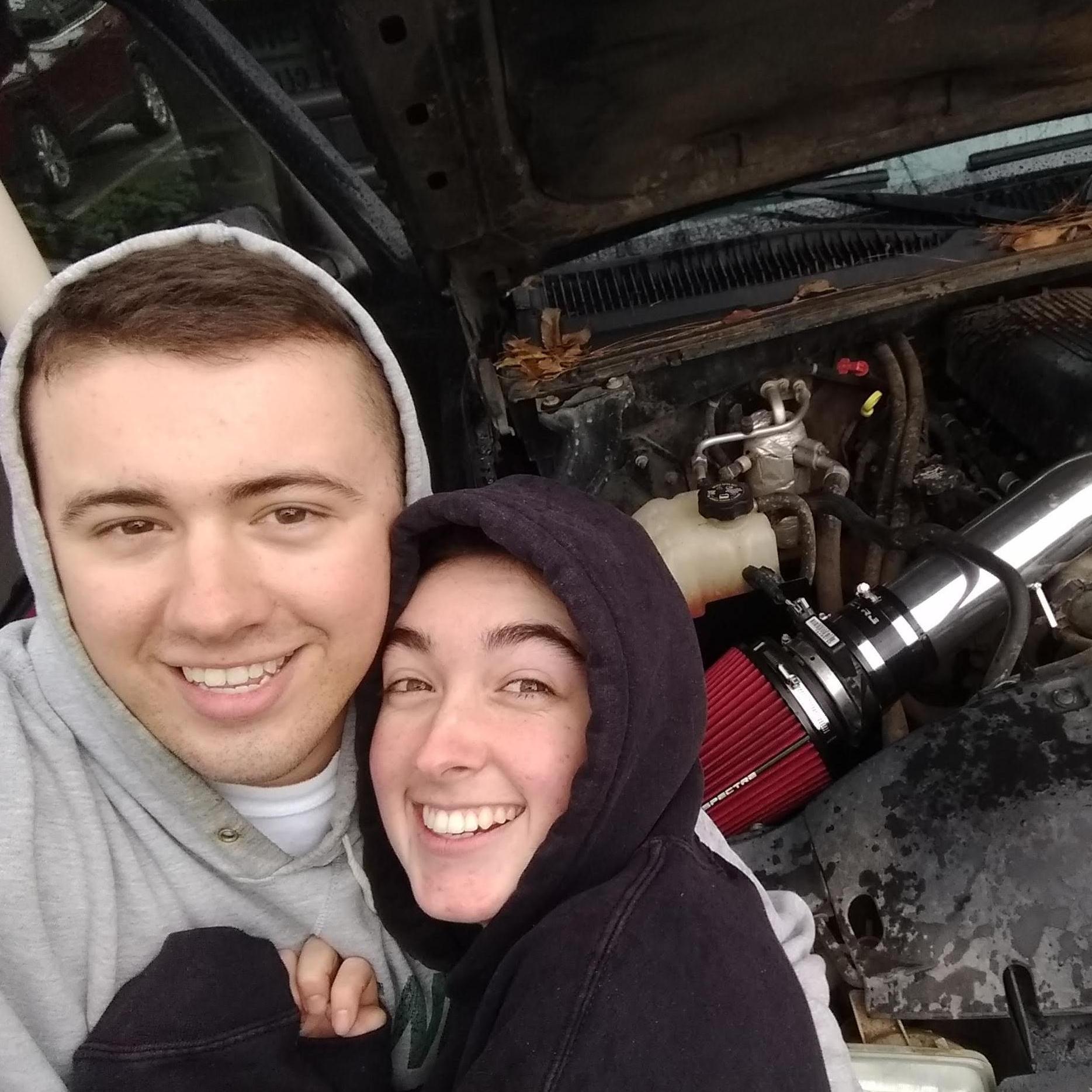 The first photo of us as a "facebook official" couple.