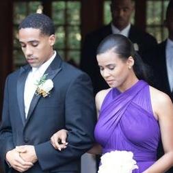 That one time we were in a wedding together before our own. #HairstonsPray