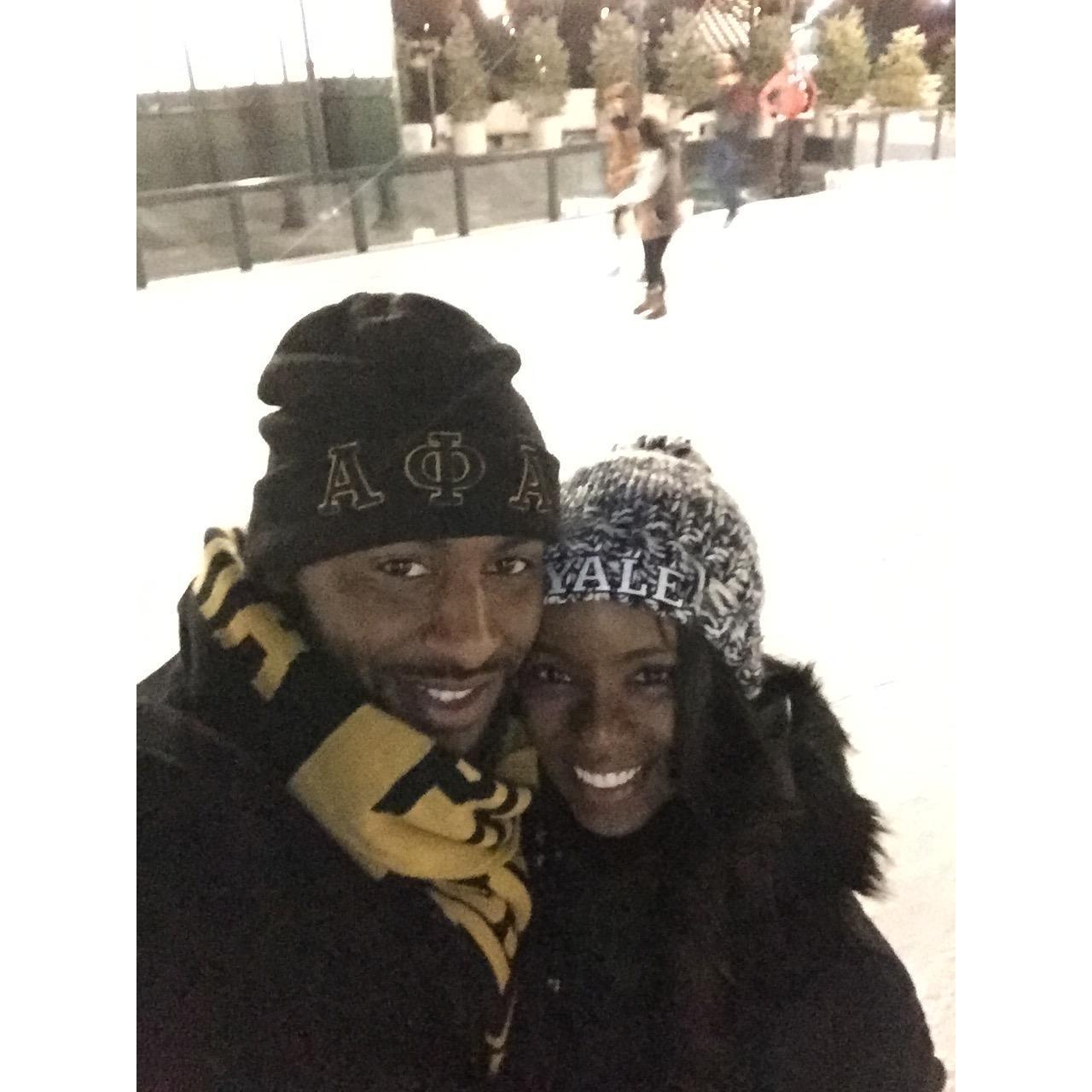 Ice skating at the National Sculpture Garden. December 2016.