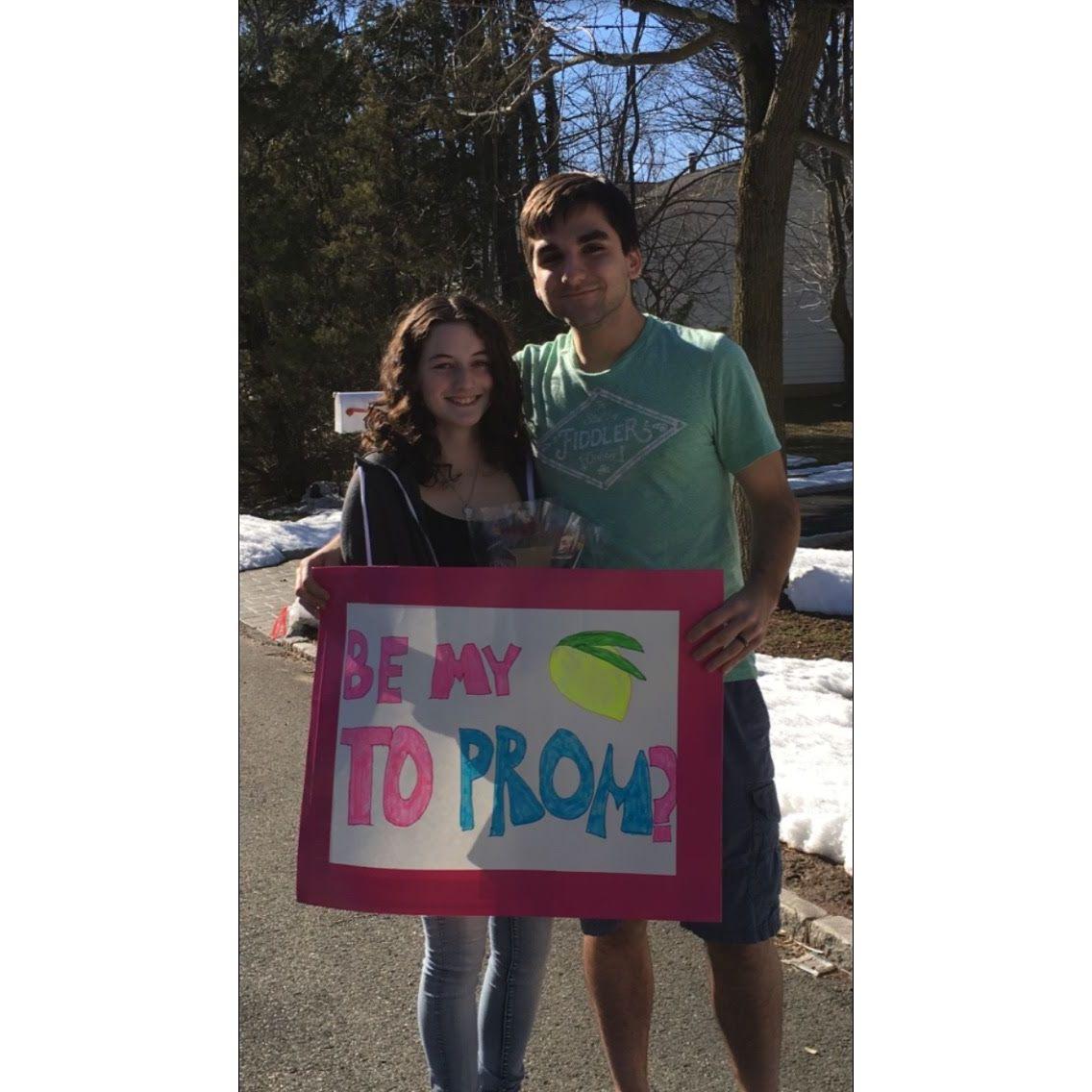 When Ryan asked Emily to prom