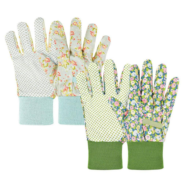 Ainiv Floral Gardening Gloves for Women/Ladies, Non-Slip Grip Garden Work Gloves, Comfortable Thorn Proof Garden Gloves,Gift