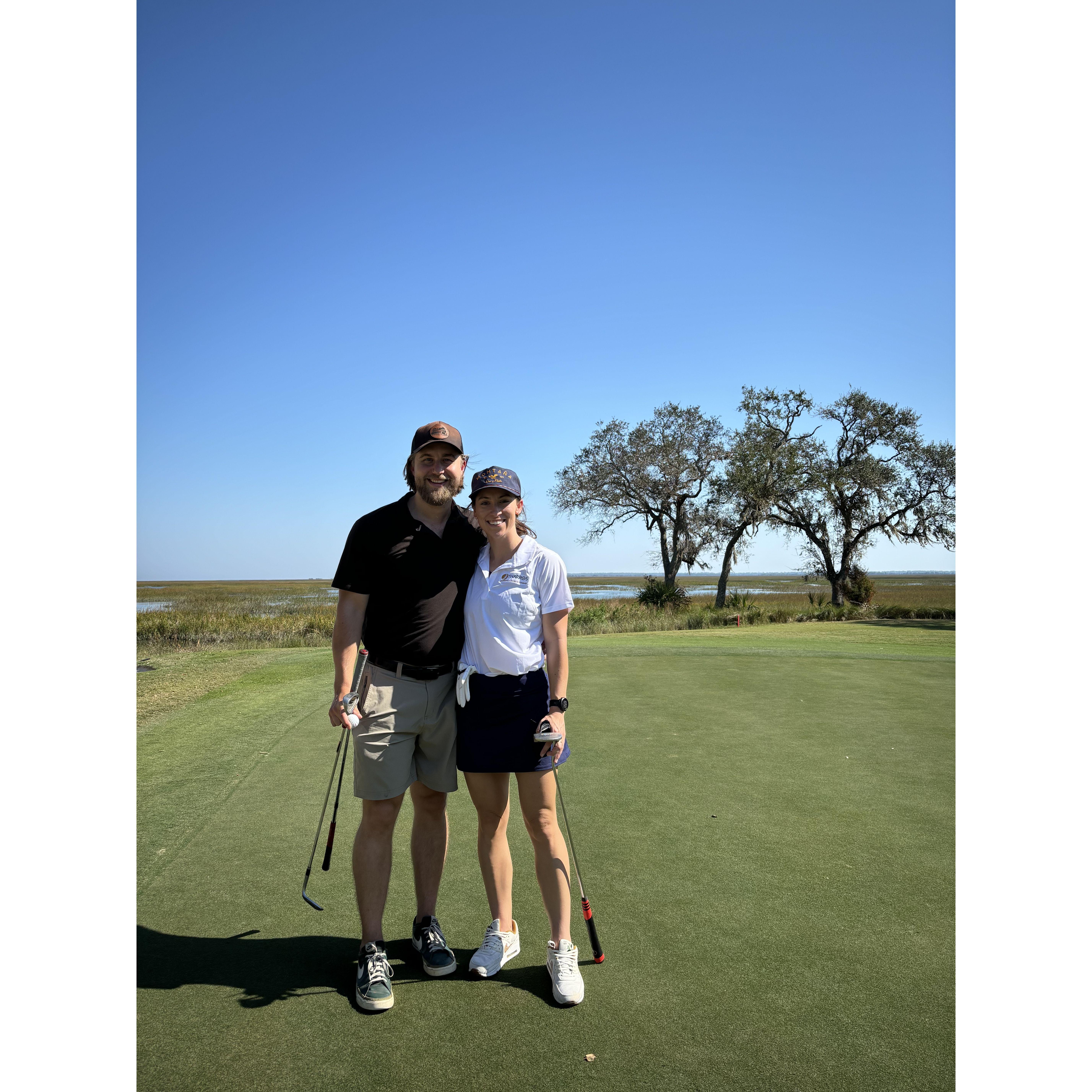 Did some golfing with Lexie and Joe!