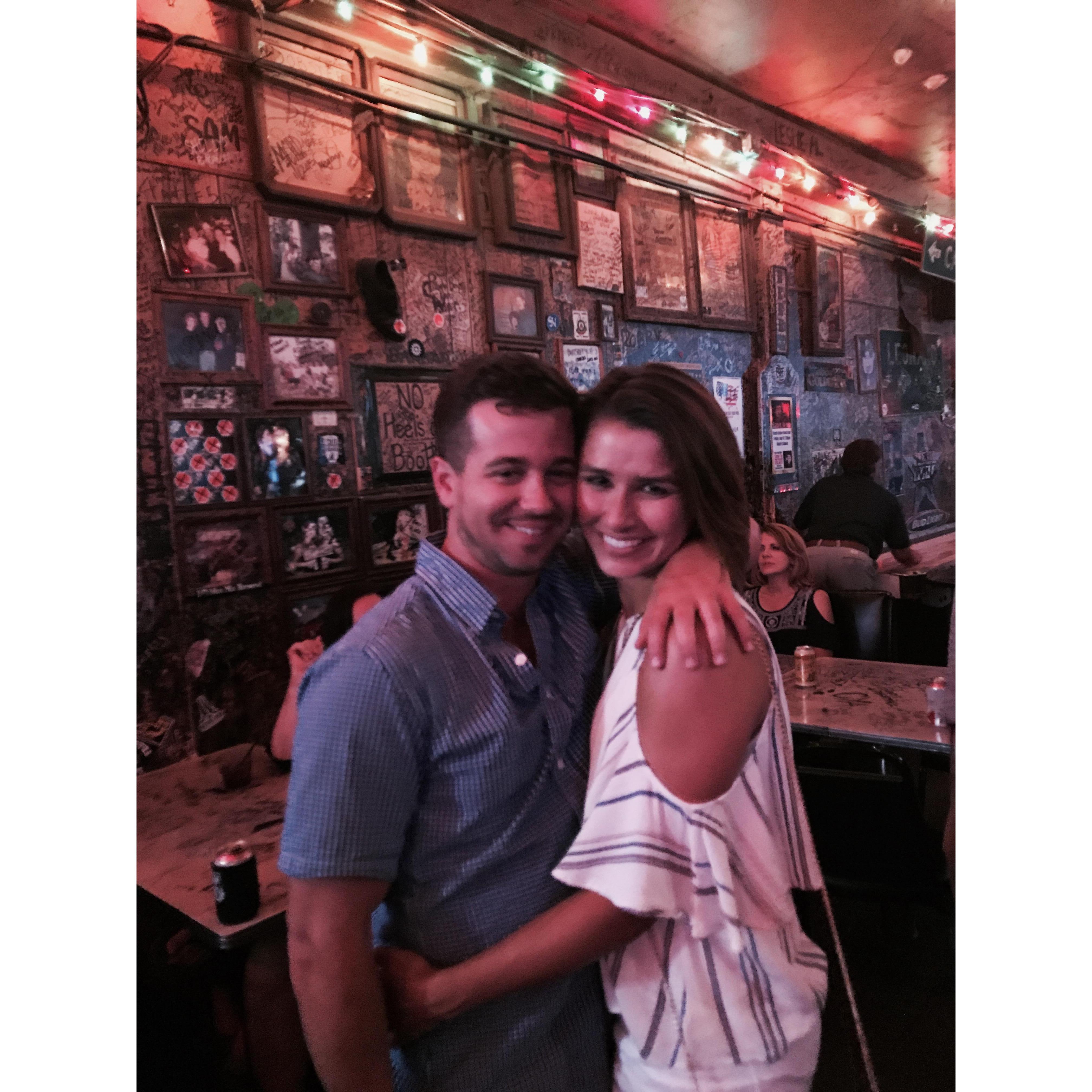 Our 1st night out together at Adair's