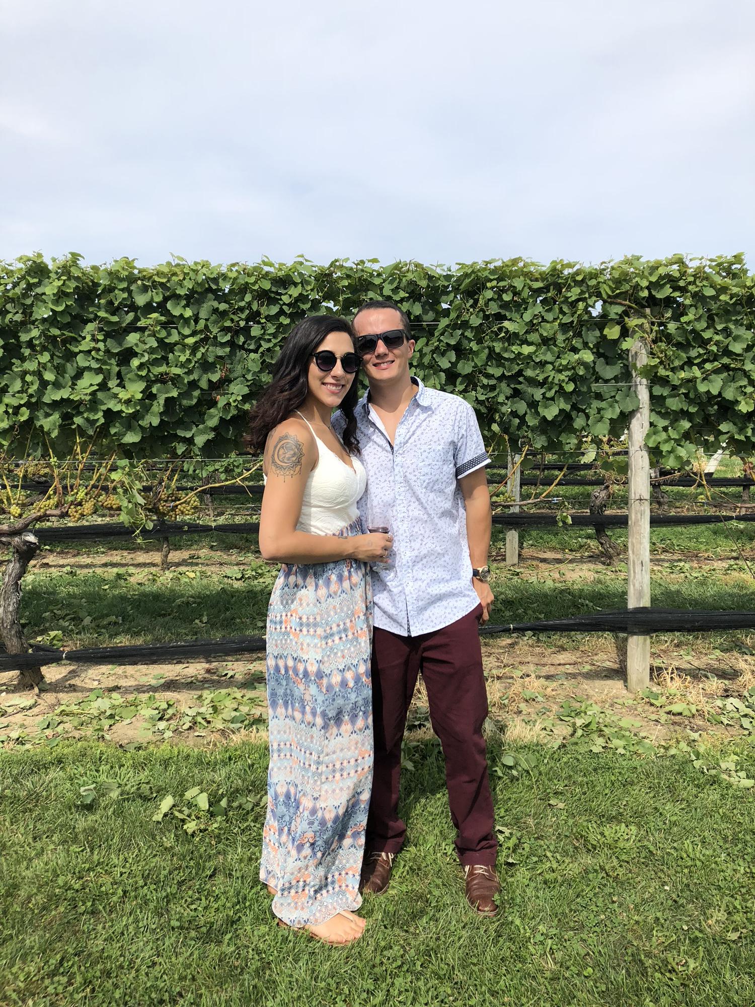 Our first photo as a couple!