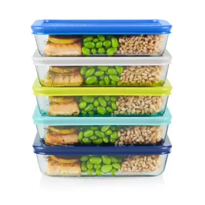 Ello 10pc Meal Prep Food Storage Container Set Pastels