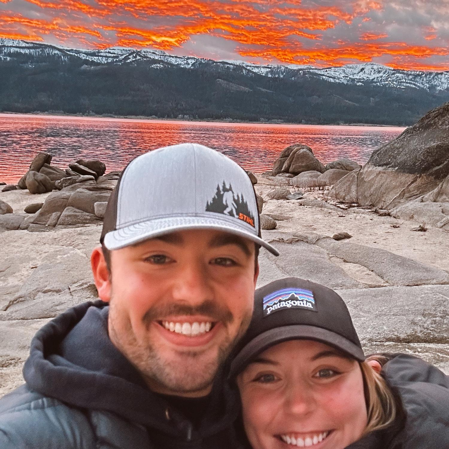 Just us enjoying one of Idaho many gorgeous sunsets