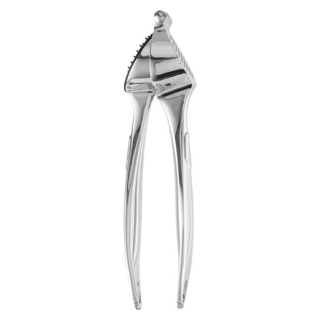 BergHOFF Essentials Cast Zinc Alloy Garlic Press 7.75", Corrosion Resistance, Large Capacity, Silver
