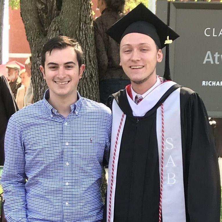 Scott's Undergraduate Graduation, May 2019, exactly 1 week after James'