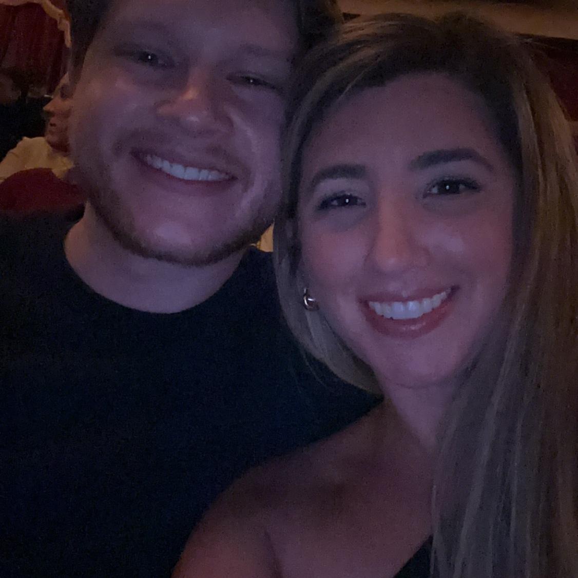 Our relationship in a nutshell: travel, sports, and nonstop laughter. This night at Brett Goldstein’s show in Detroit had all of the above (plus snacks).