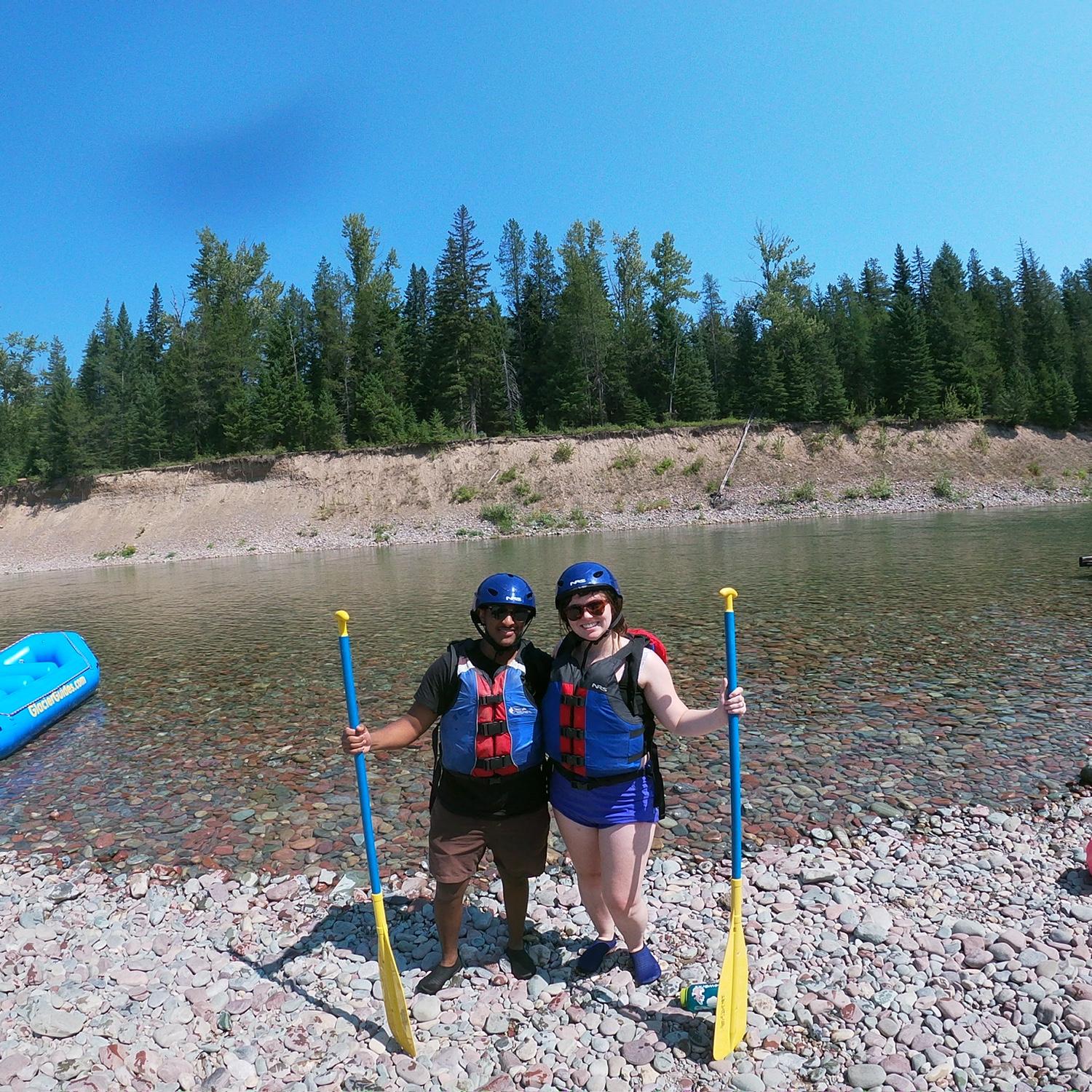 White water rafting at Glacier National Park, Montana 2024
