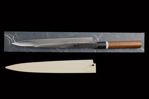 Gesshin Stainless Damascus 270mm Yanagiba