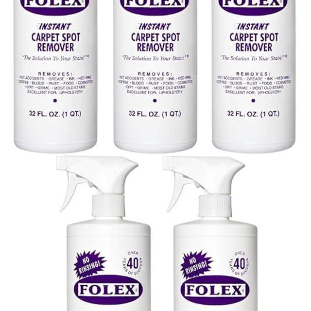 Folex Instant Carpet Spot Remover, 32oz, Pack of 5