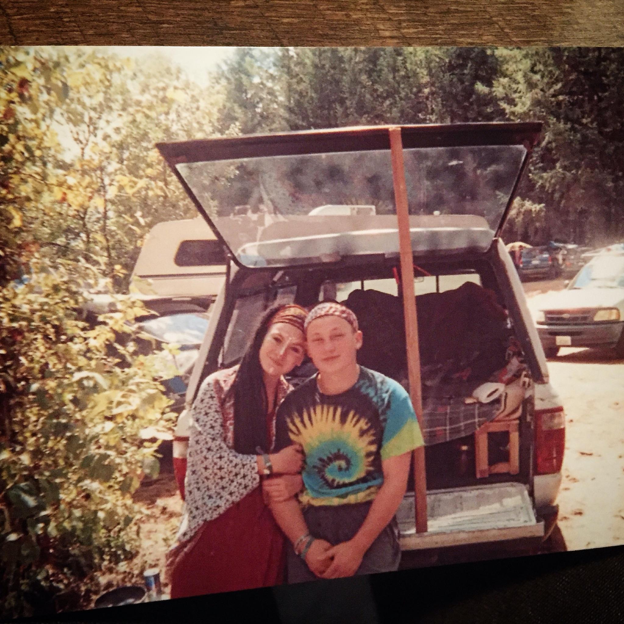 Our second Country Fair together with the bed we custom made in the back of our Ford Ranger.