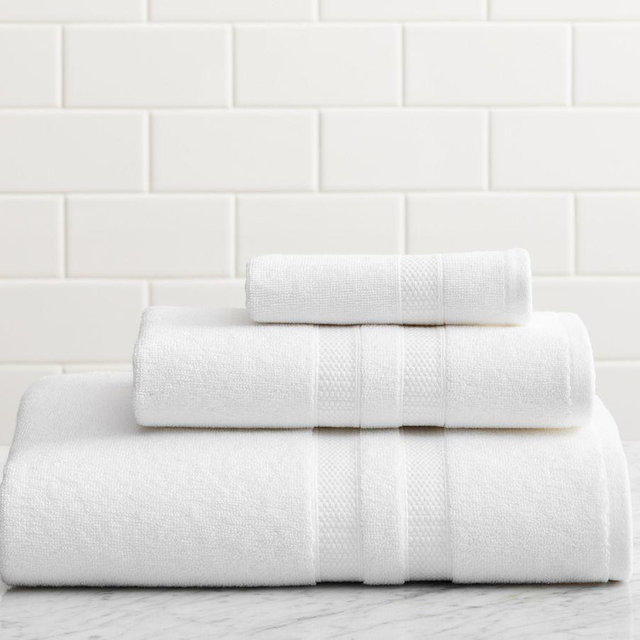 Plush Terry Towel, White, Washcloth