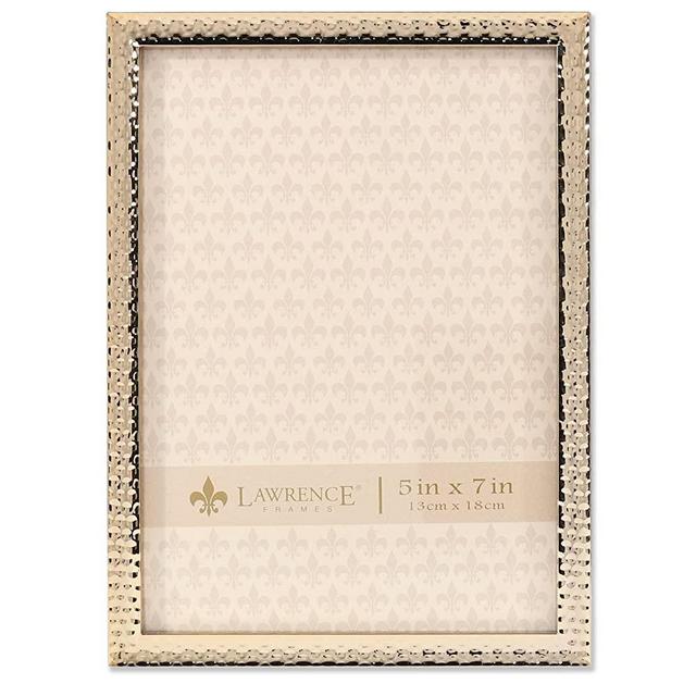 Lawrence Frames 713157 Metal with Hammer Effect, 5x7, Gold
