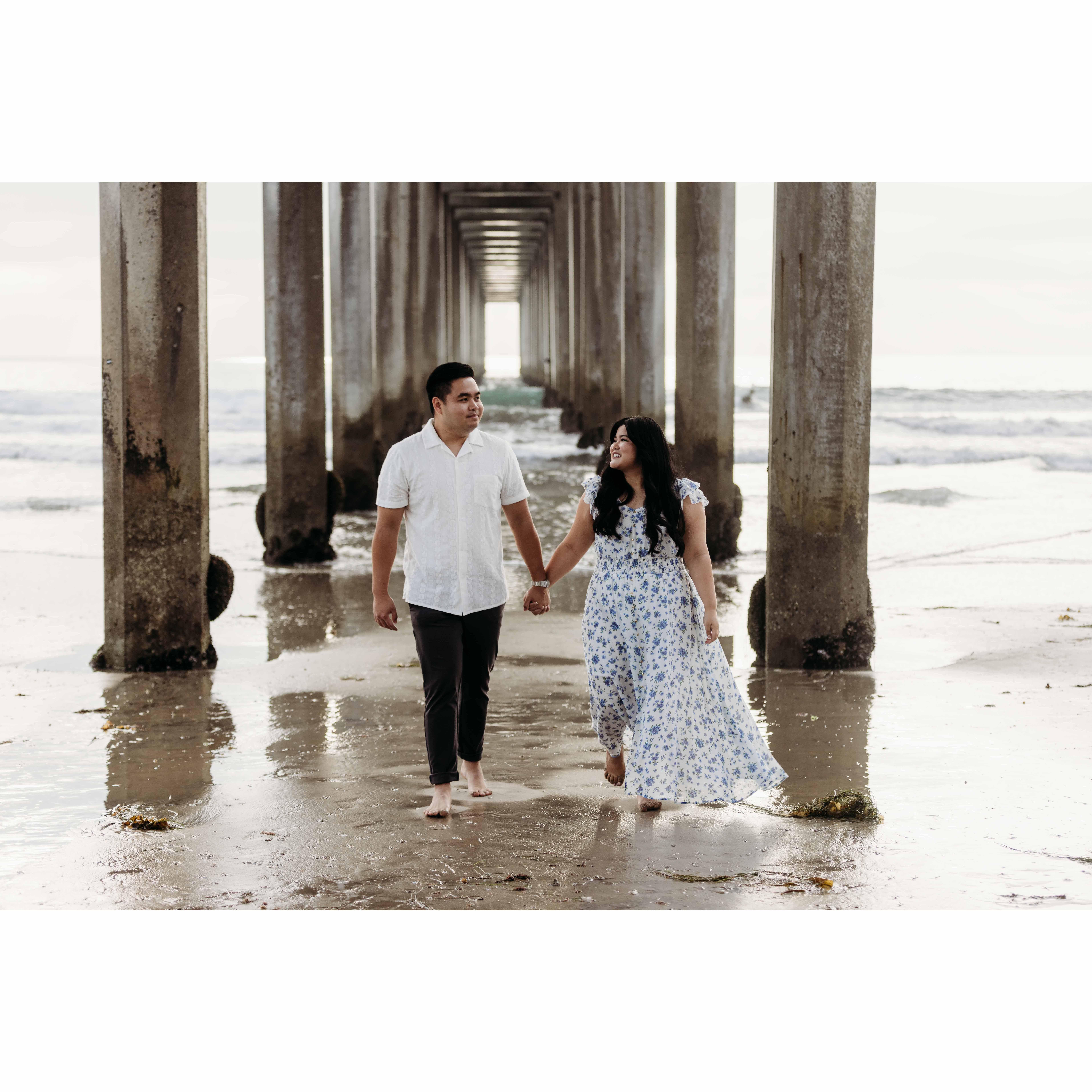 Engagement shoot in La Jolla