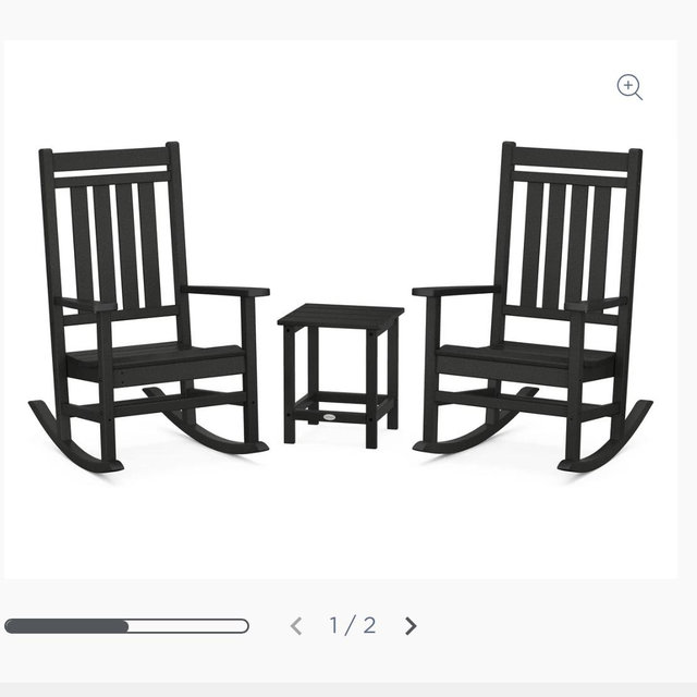 Estate 3-Piece Rocking Chair Set with Long Island 18 Side Table