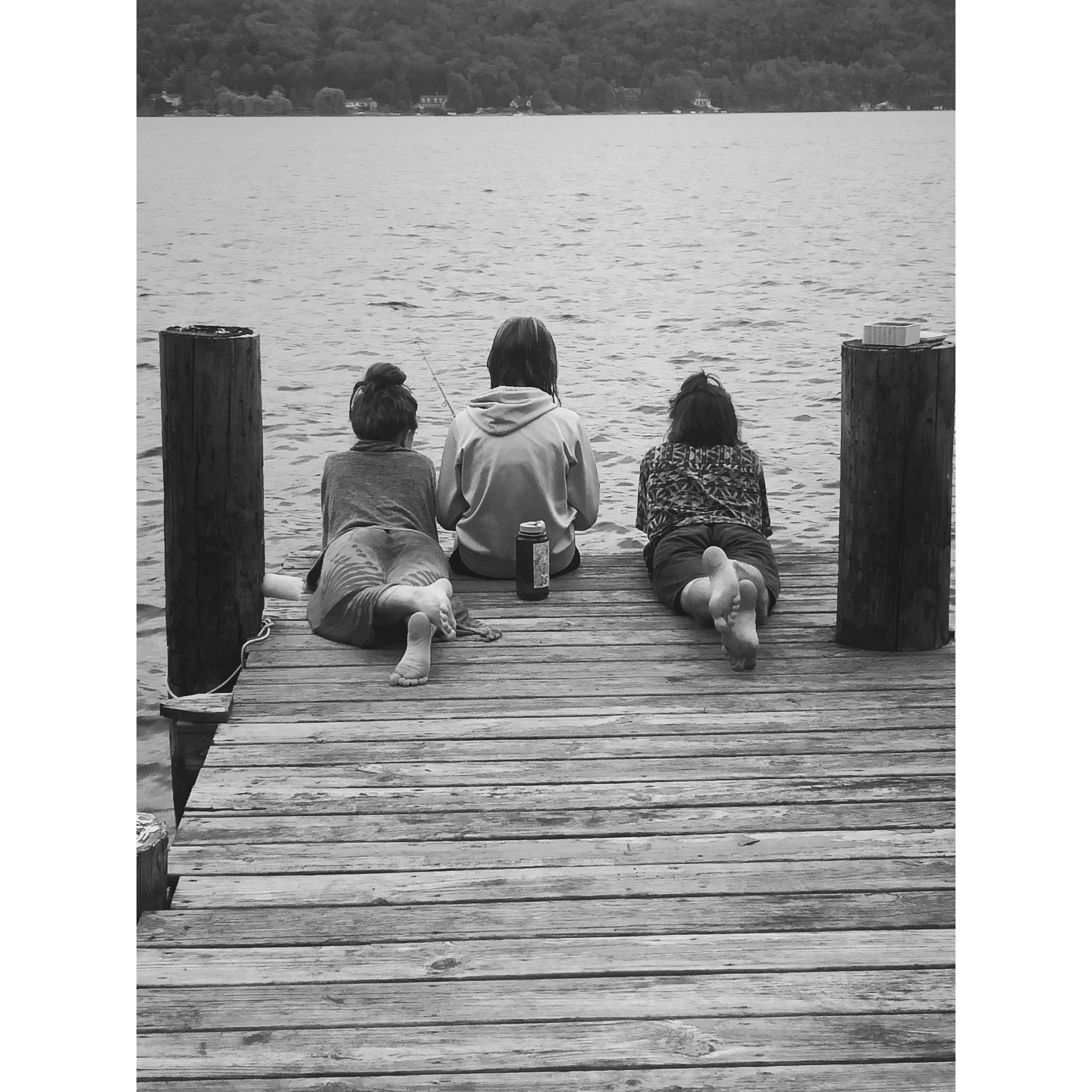 Fishing with Lucy at Keuka <3