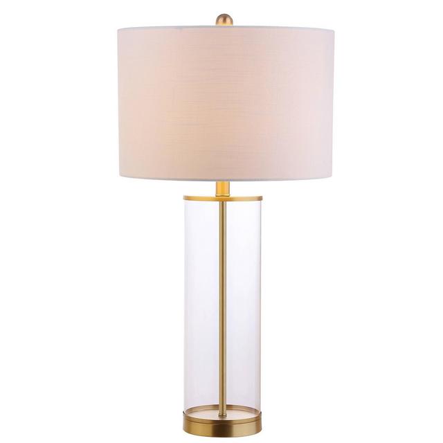 29.25" LED Glass Collins Table Lamp Brass - Jonathan Y