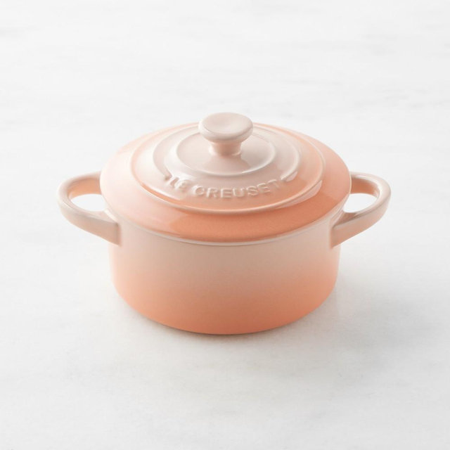 Le Creuset Stoneware Mini Round 8oz Cocotte, Peche