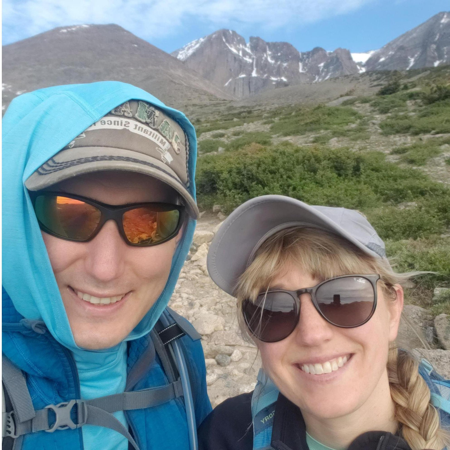 On our way to Chasm Lake in Estes Park, CO.