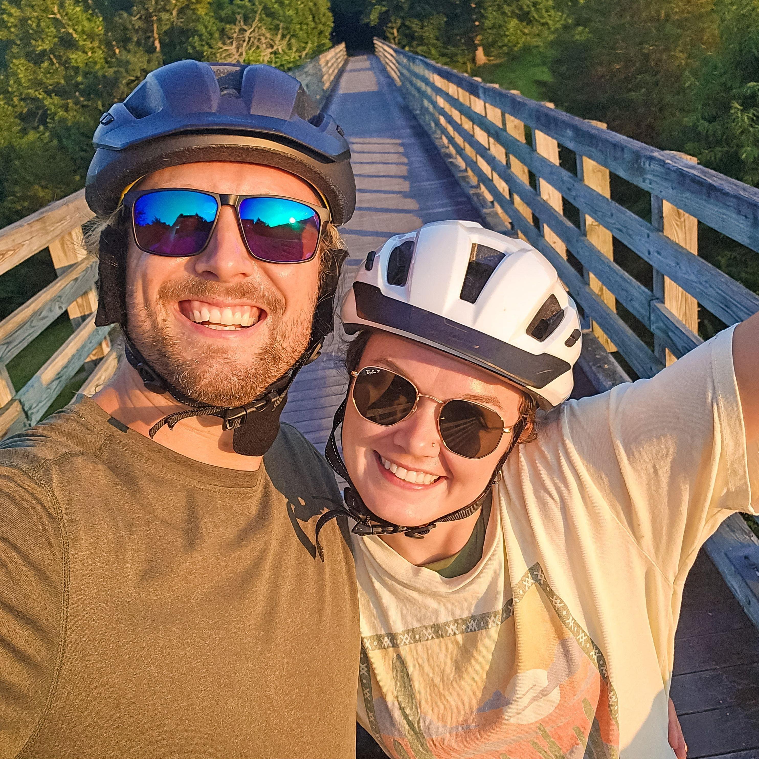 Jojo's birthday bike ride on the Virginia Creeper Trail