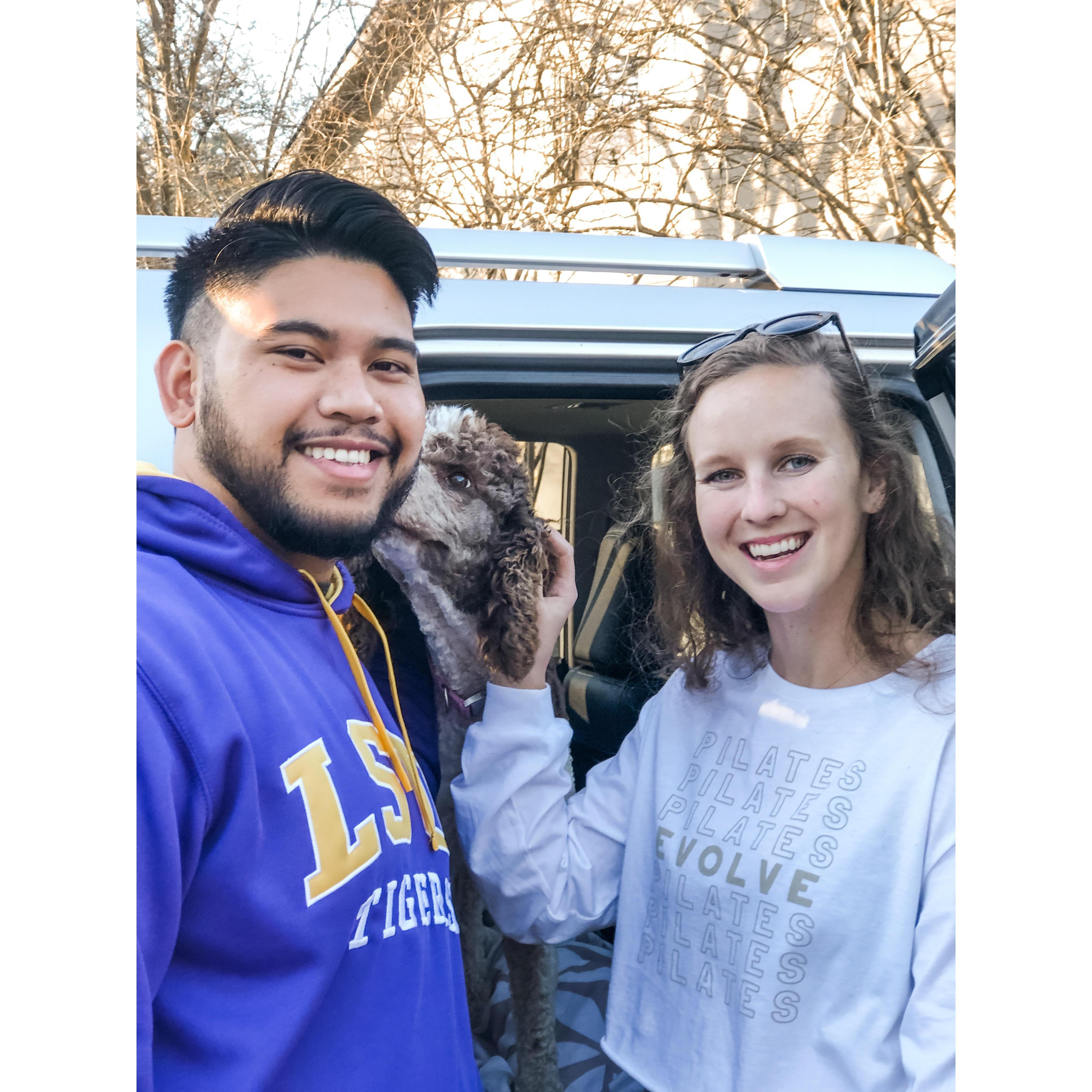 Baton Rouge, Louisiana 
January 2020
Adopting our pup Lulu