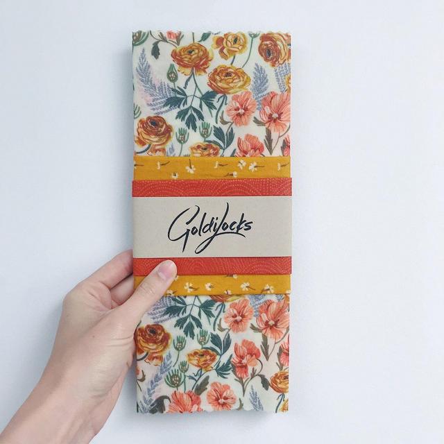 Golden Floral Set of 3