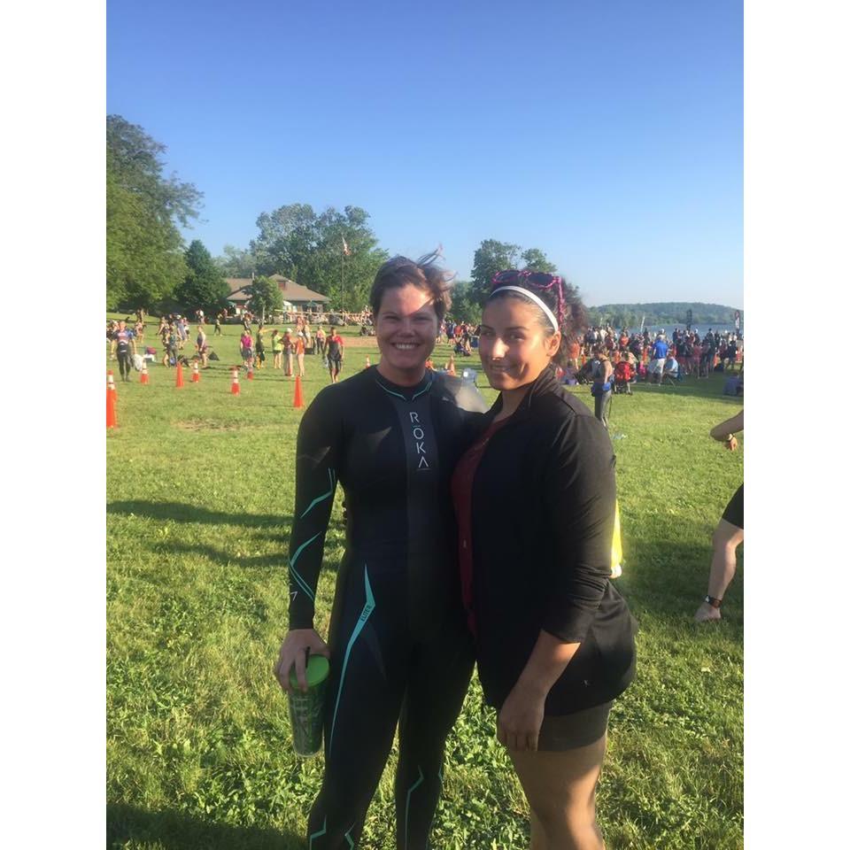 when she so lovingly volunteered to be my sherpa for a half ironman race in upstate New York