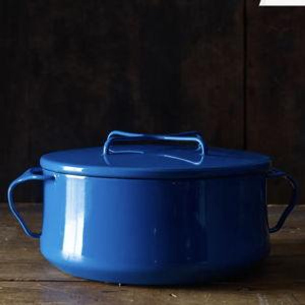 Dansk Købenstyle Casserole Dish with Lid 4-QT Cornflower