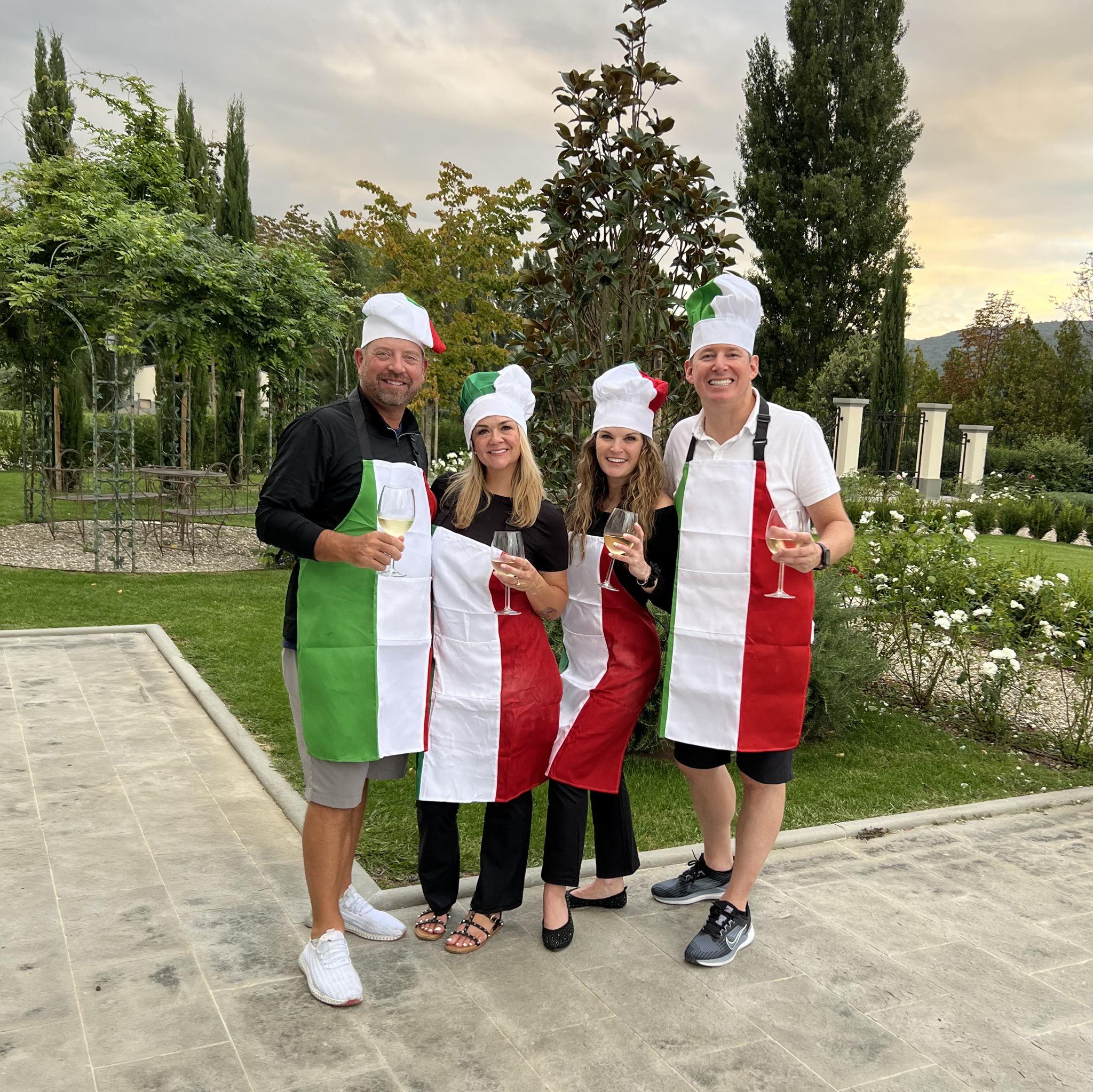 Ellie, Mike, Robbie and London In Tuscany, Italy 2024