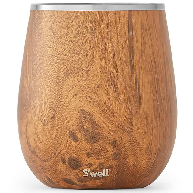 S'well Wine Tumbler, 9oz, Teakwood