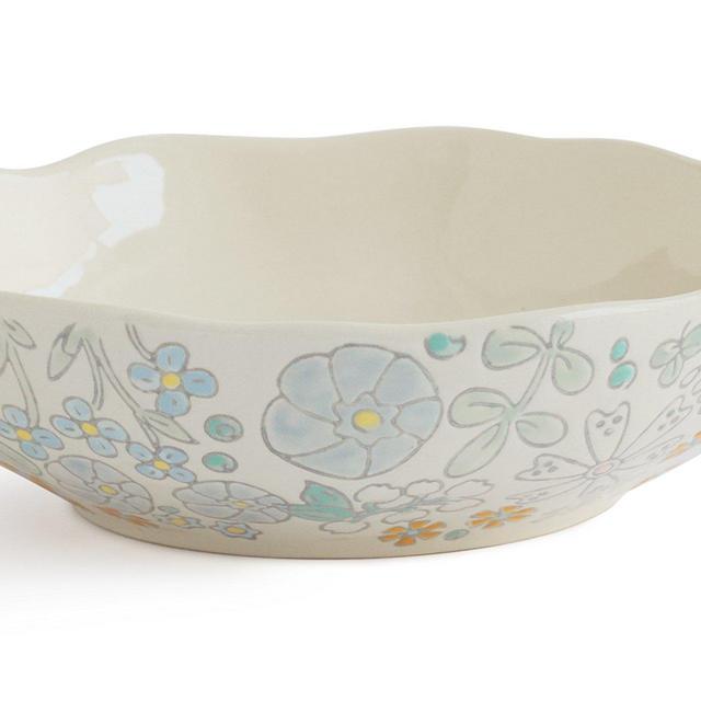 Dorotea Hand Painted Vegetable Serving Bowl, 10.5-Inch