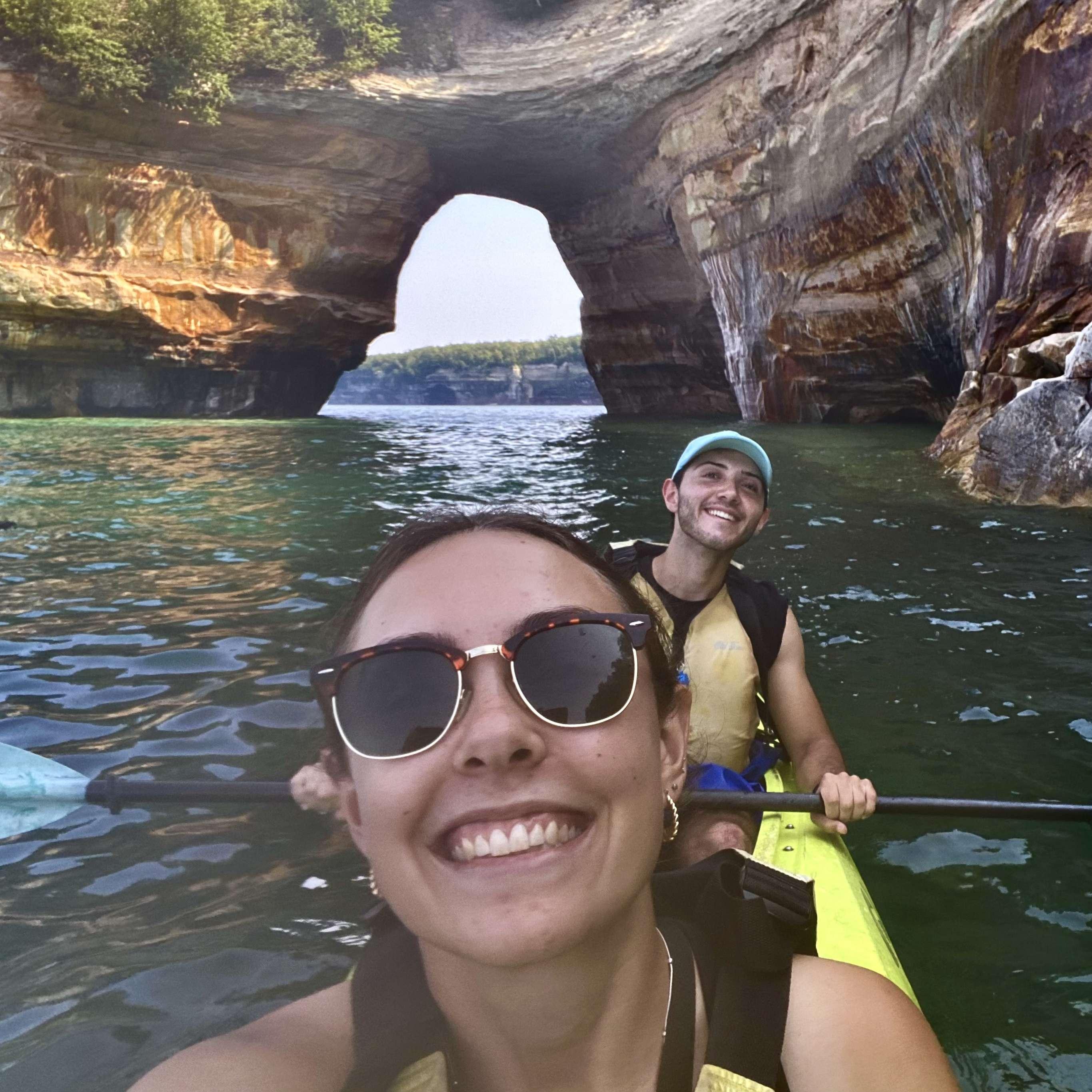 Kayaking on Lake Superior