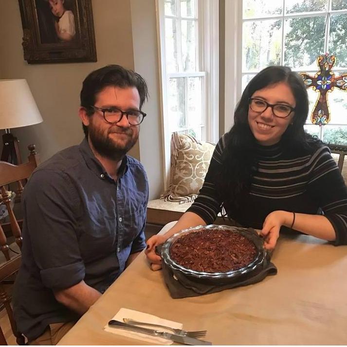 which one of us is more proud of chance’s pecan pie?
