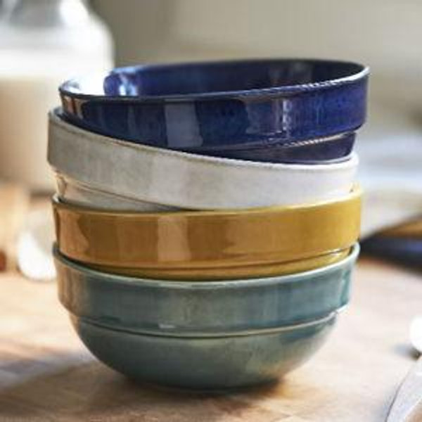 The Rowen Portuguese Stoneware Cereal Bowls, Set of 4 Multi Color