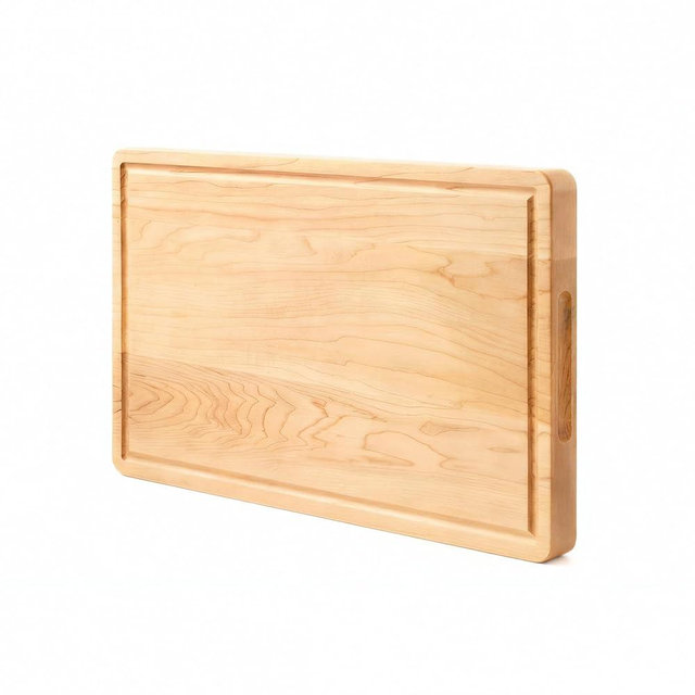 Vandroop Hard Maple Cutting Board for Kitchen 16”X10” – 1.1” Thick, Wood Cutting Boards with Invisible Inner Handle and Juice Groove