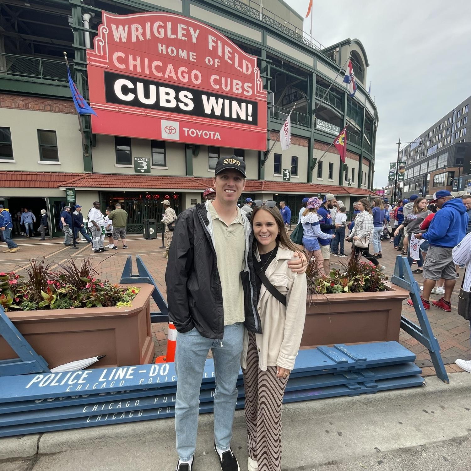 Went to the Cubs game with some friends in 2022