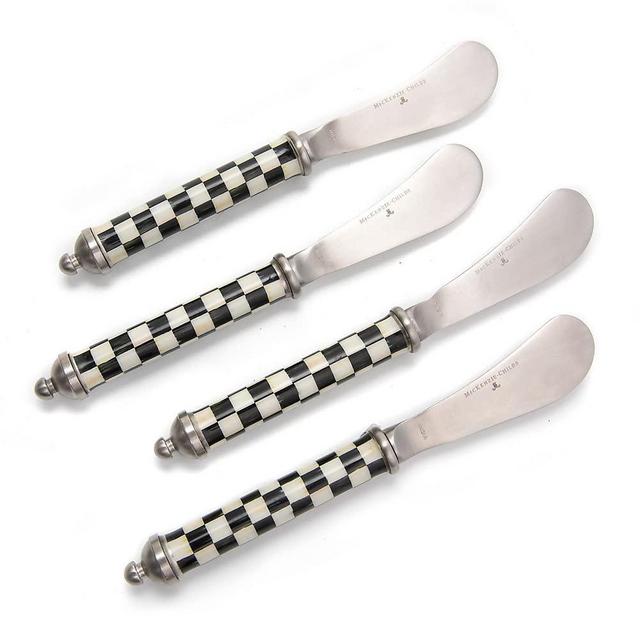 MACKENZIE-CHILDS Supper Club Spreaders Set - Courtly Check